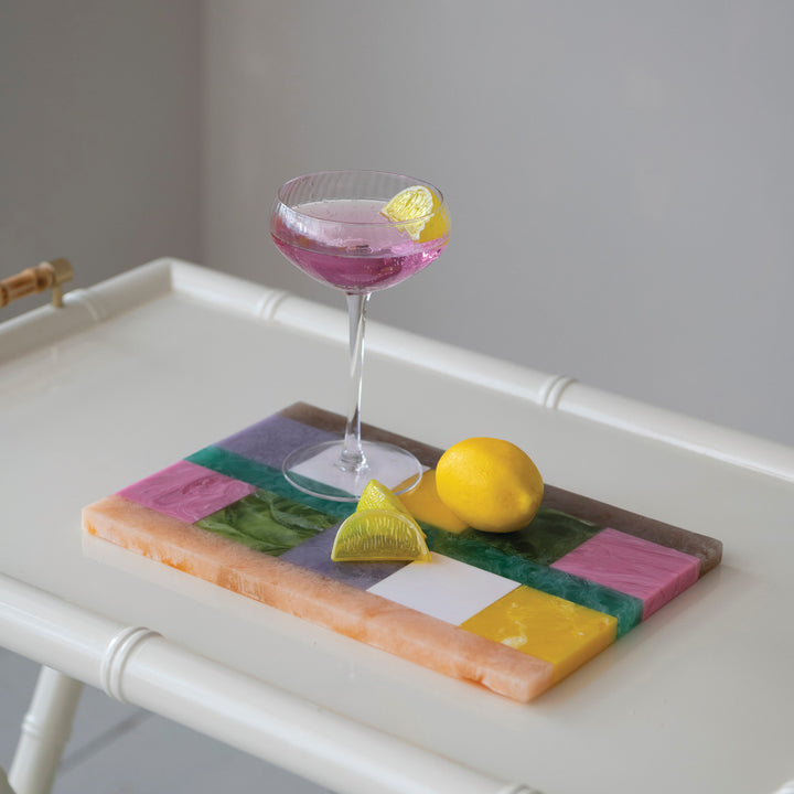 Marbled Resin Cheese & Serving Board