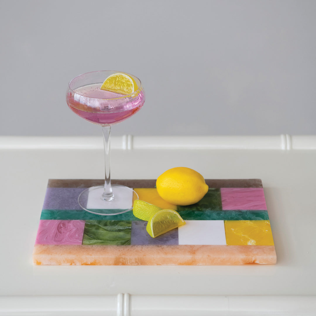 Marbled Resin Cheese & Serving Board