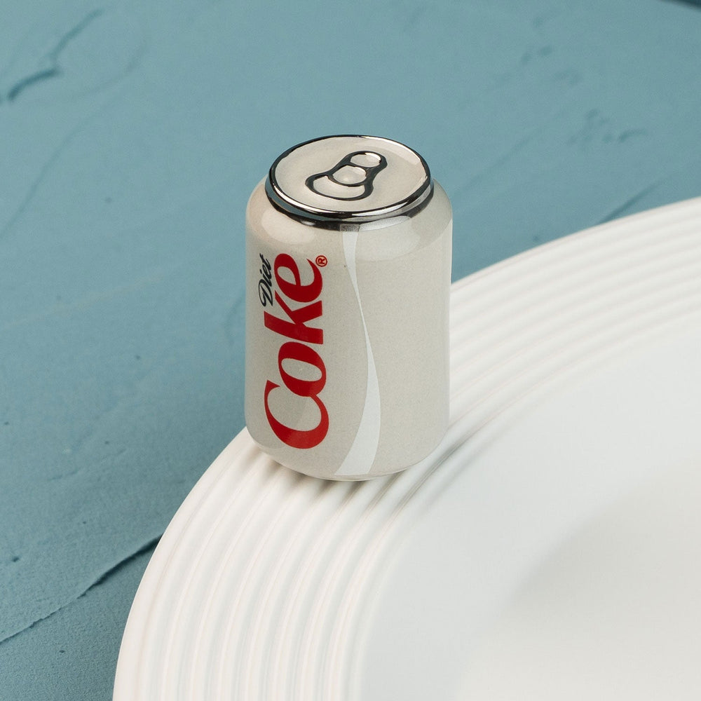 Diet Coke Can Mini by Nora Fleming — hand-painted ceramic officially licensed Diet Coke can (alternate view)