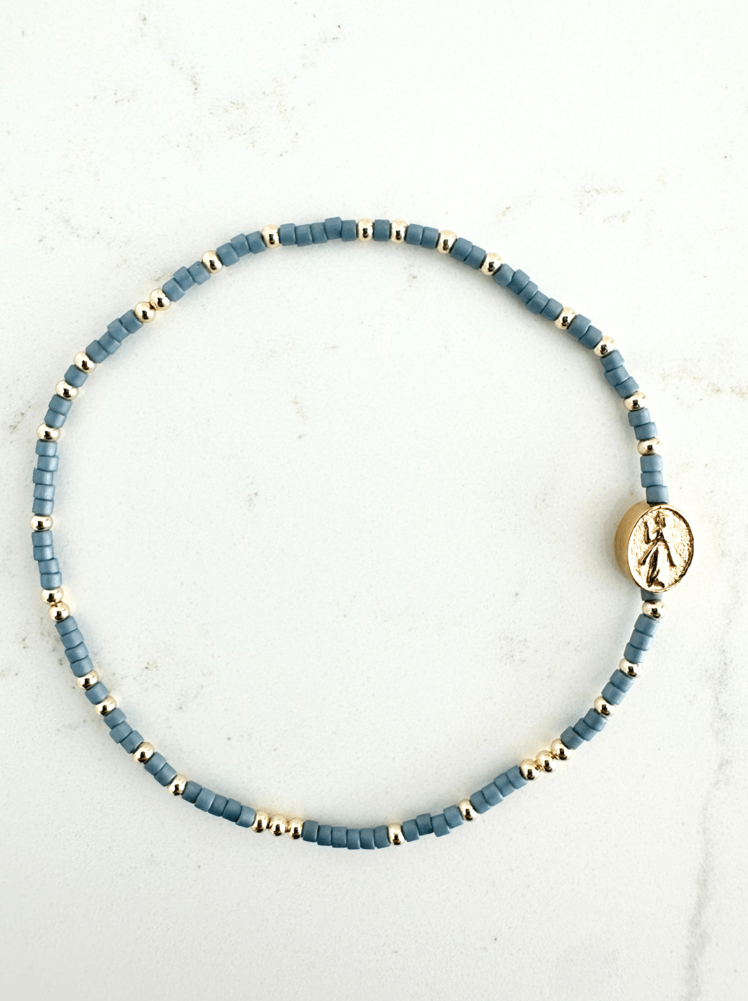 Divine Mercy Bracelets: Divine Gold - 3mm / Adult Classic (6.7") - Something Splendid Co.