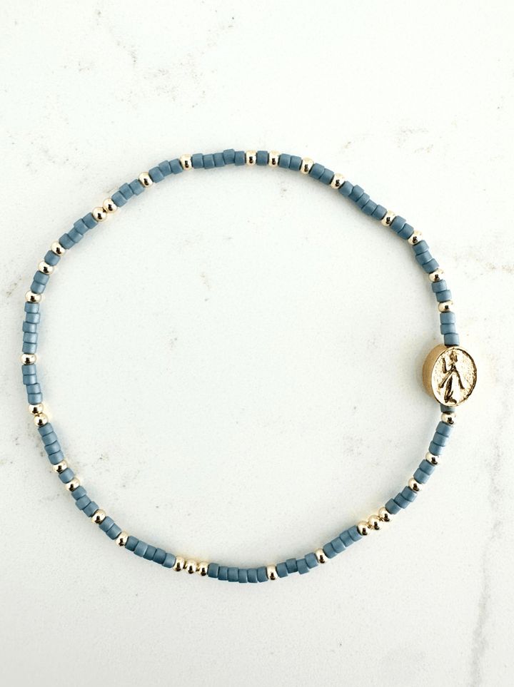 Divine Mercy Bracelets: Divine Gold - 3mm / Adult Classic (6.7") - Something Splendid Co.