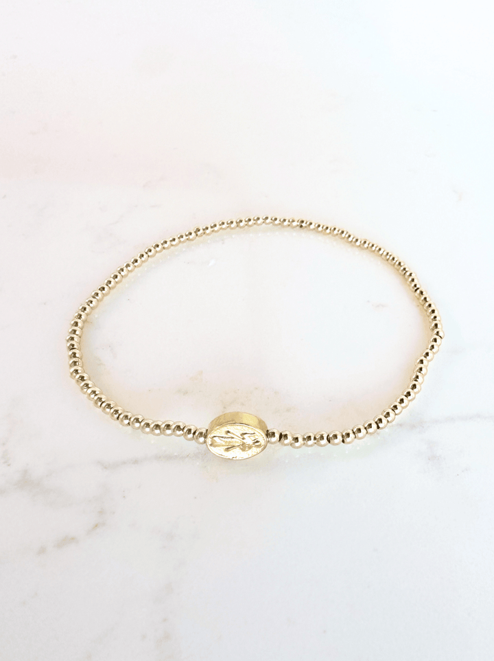 Divine Mercy Bracelets: Divine Gold - 3mm / Adult Classic (6.7") - Something Splendid Co.