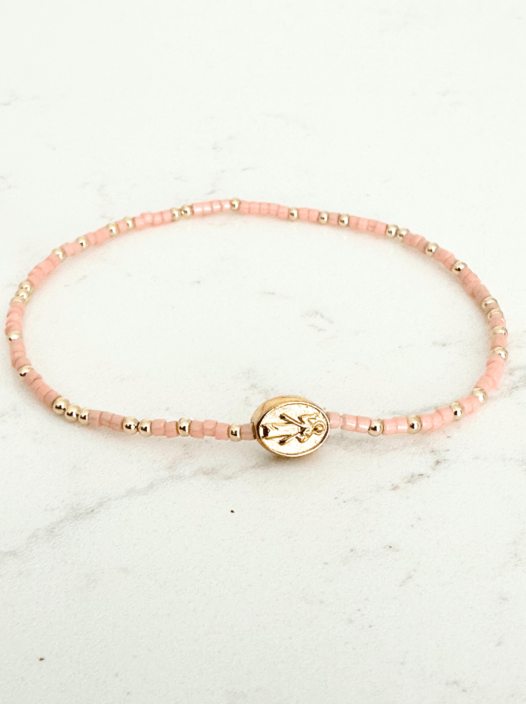 Divine Mercy Bracelets: Divine Gold - 3mm / Adult Classic (6.7") - Something Splendid Co.