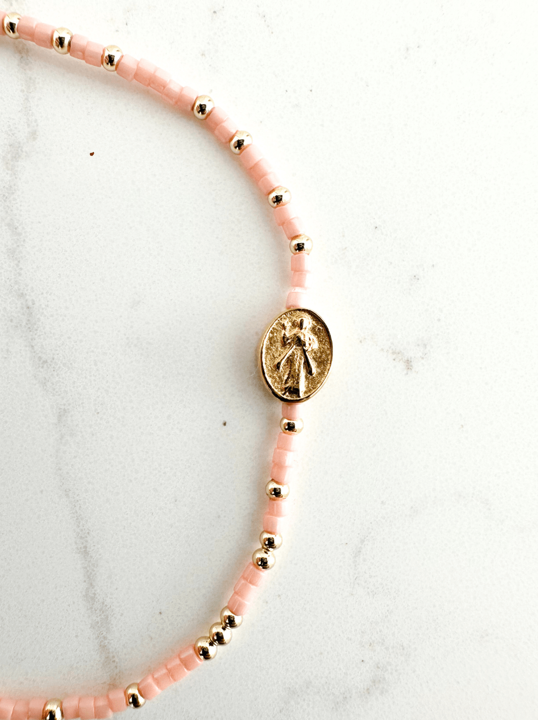 Divine Mercy Bracelets: Divine Gold - 3mm / Adult Classic (6.7") - Something Splendid Co.