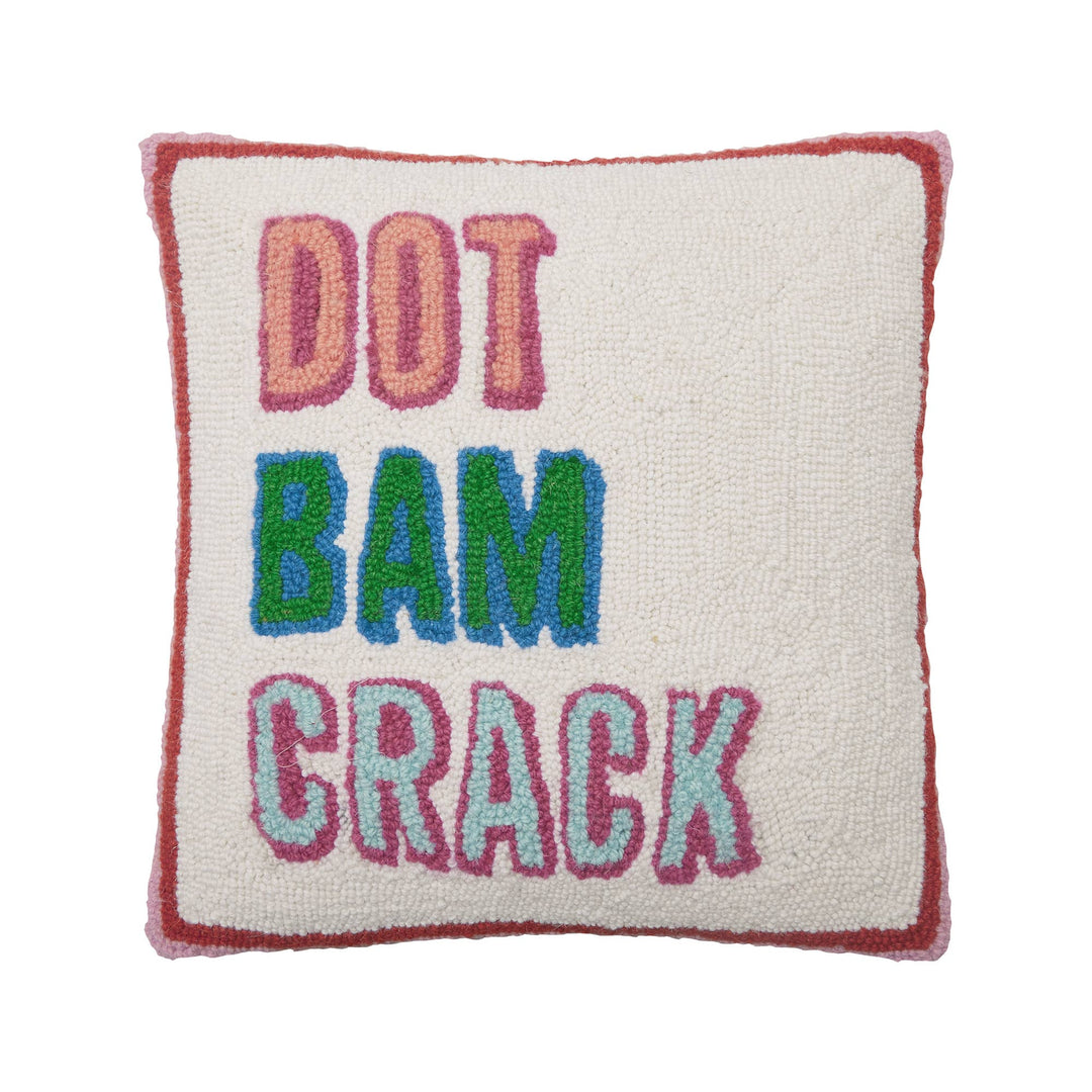Dot Bam Crack Hook Pillow - Ampersand - Something Splendid Co.