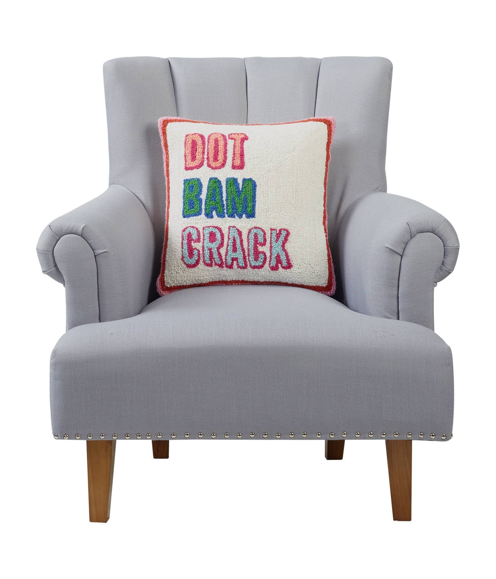 Dot Bam Crack Hook Pillow - Ampersand - Something Splendid Co.