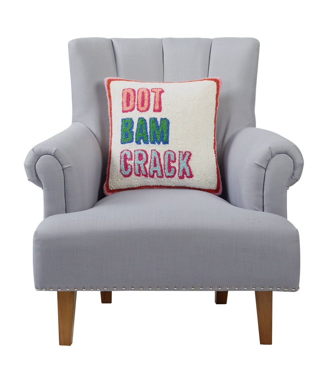 Dot Bam Crack Hook Pillow - Ampersand - Something Splendid Co.