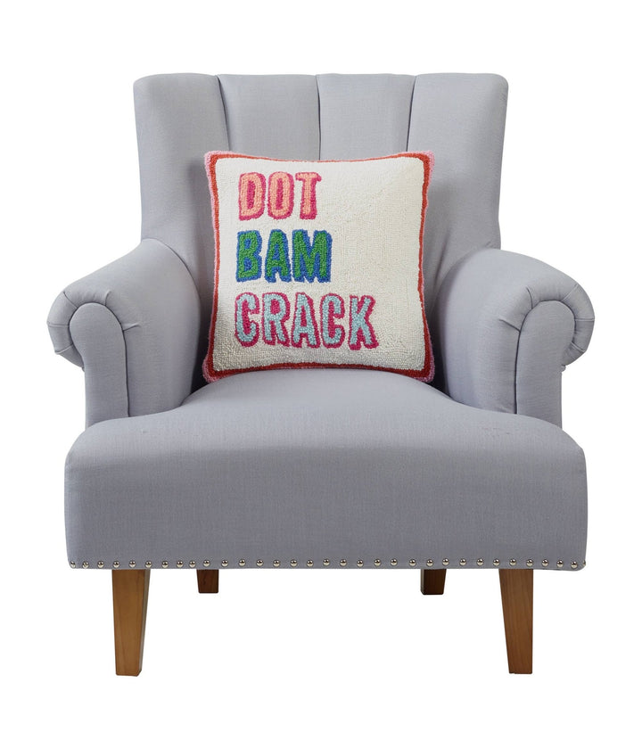 Dot Bam Crack Hook Pillow - Ampersand - Something Splendid Co.