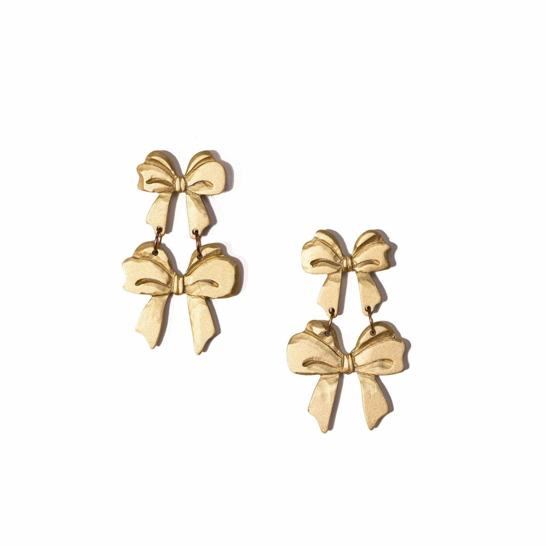 Double Bow Earrings - Something Splendid Co.