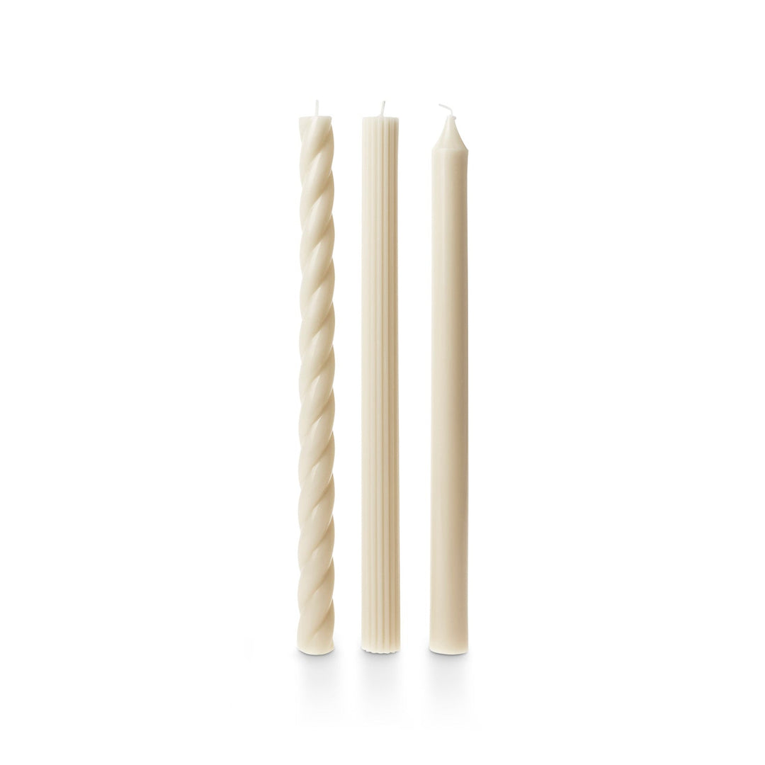 Driftwood Assorted Taper Candles - 3 Pack - Something Splendid Co.