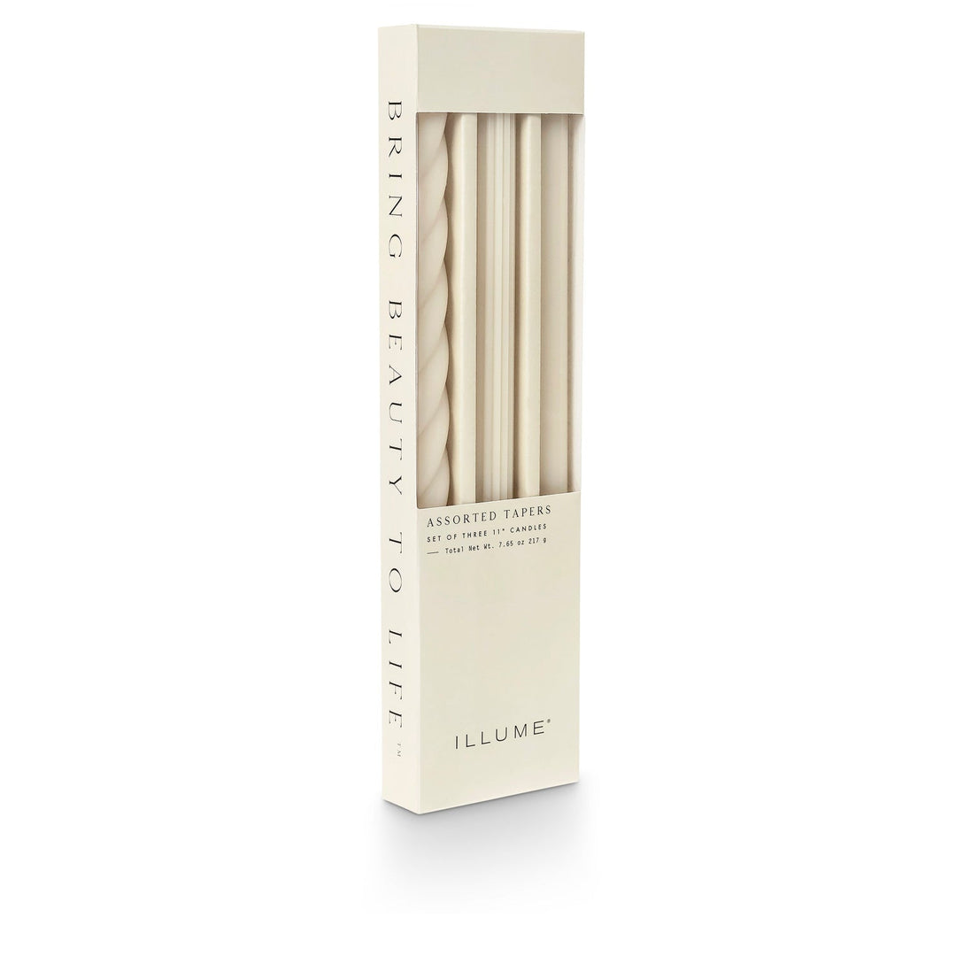 Driftwood Assorted Taper Candles - 3 Pack - Something Splendid Co.