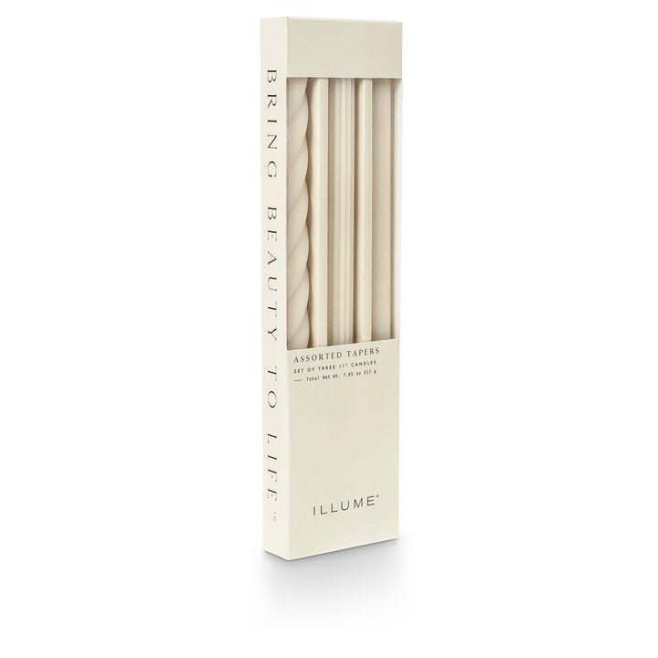 Driftwood Assorted Taper Candles - 3 Pack - Something Splendid Co.