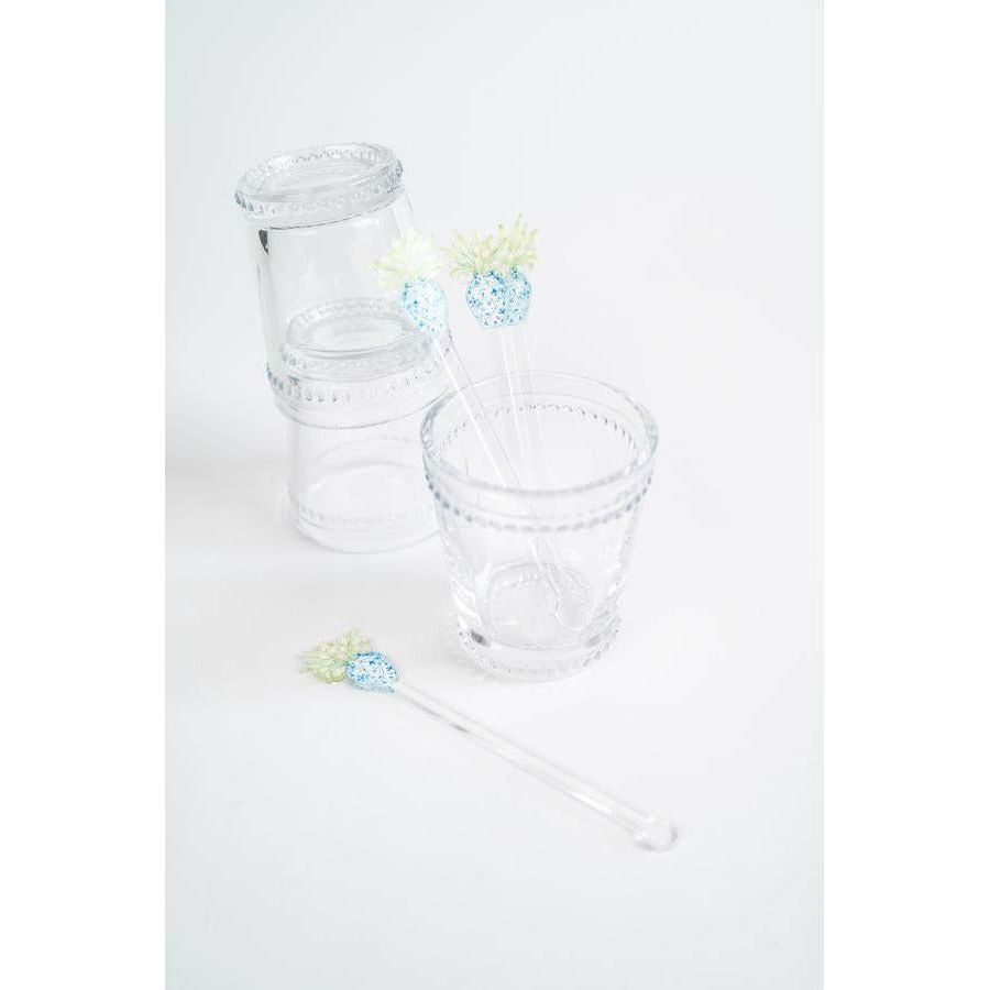 Drink Stir Sticks - White Tulips