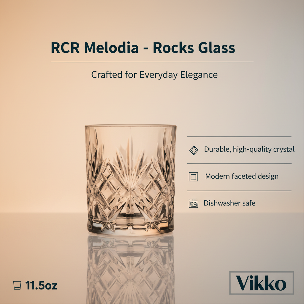 RCR - Melodia, Rocks Glass, 11.5 oz