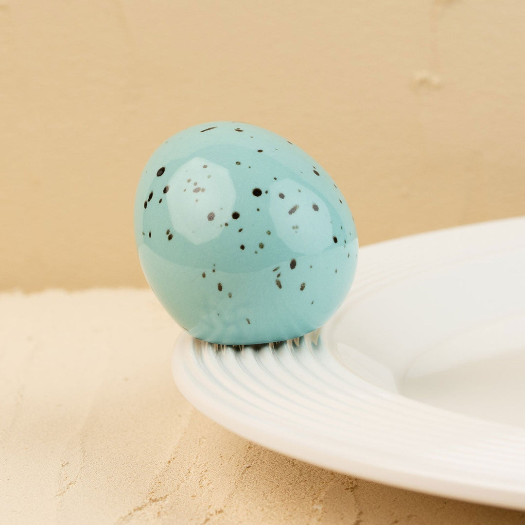 Eggstra-Ordinary Mini by Nora Fleming — hand-painted ceramic turquoise robin's egg