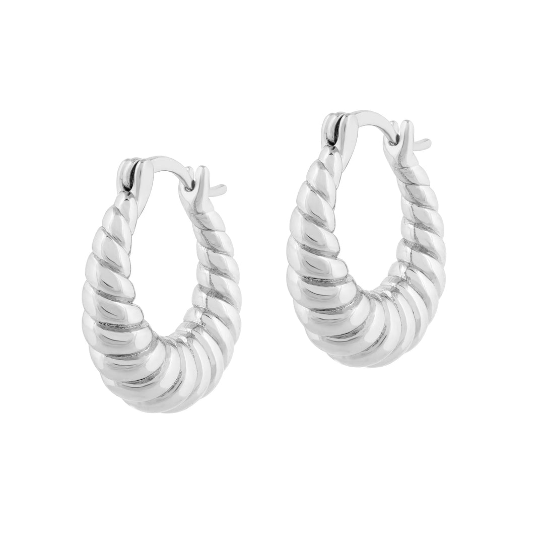 Electric Picks | Croissant Earring Silver - Something Splendid Co.