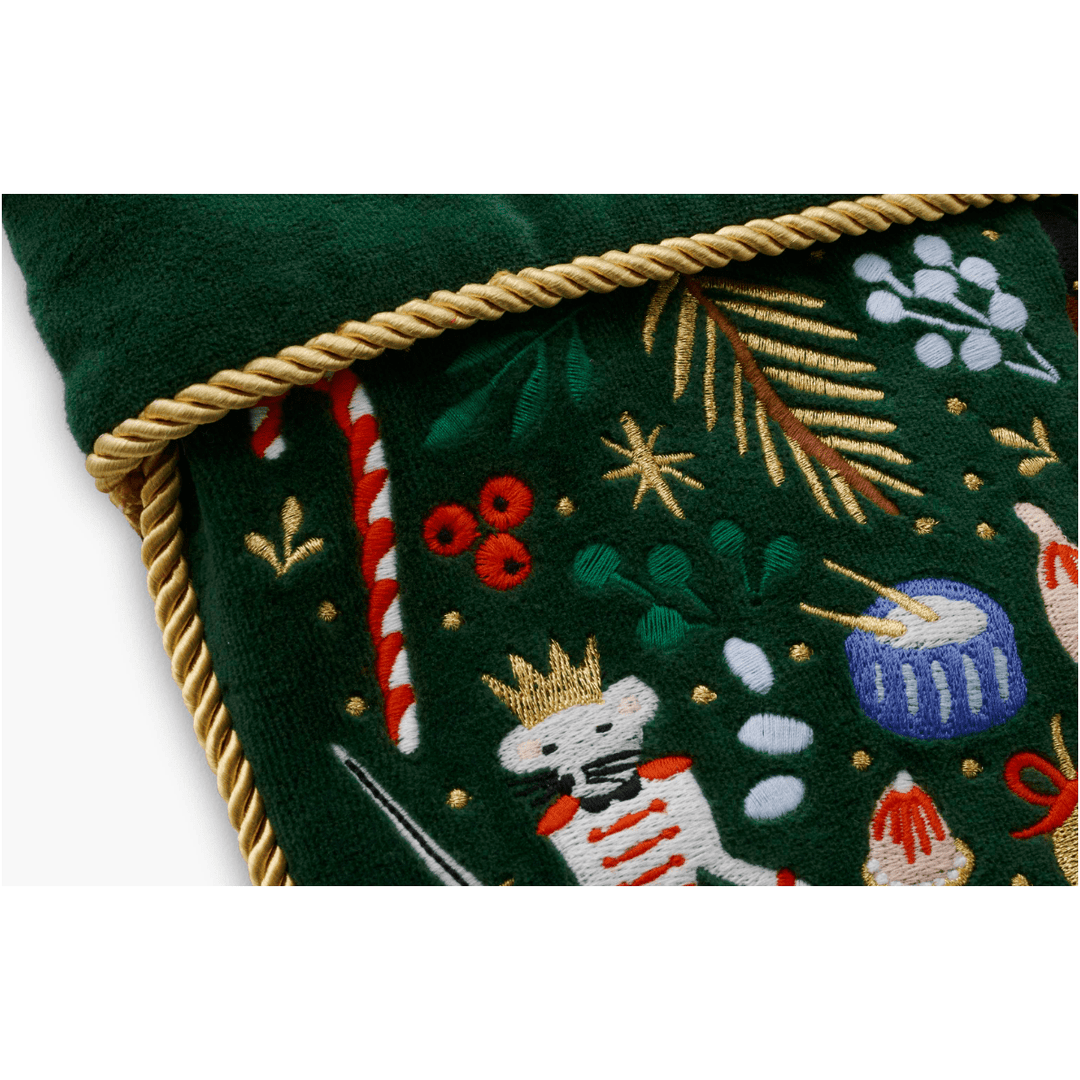 Embroidered Nutcracker Stocking - Something Splendid Co.