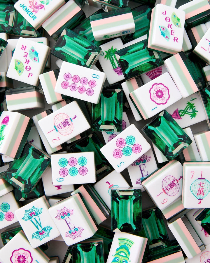 Emerald Mahjong Tiles - Something Splendid Co.