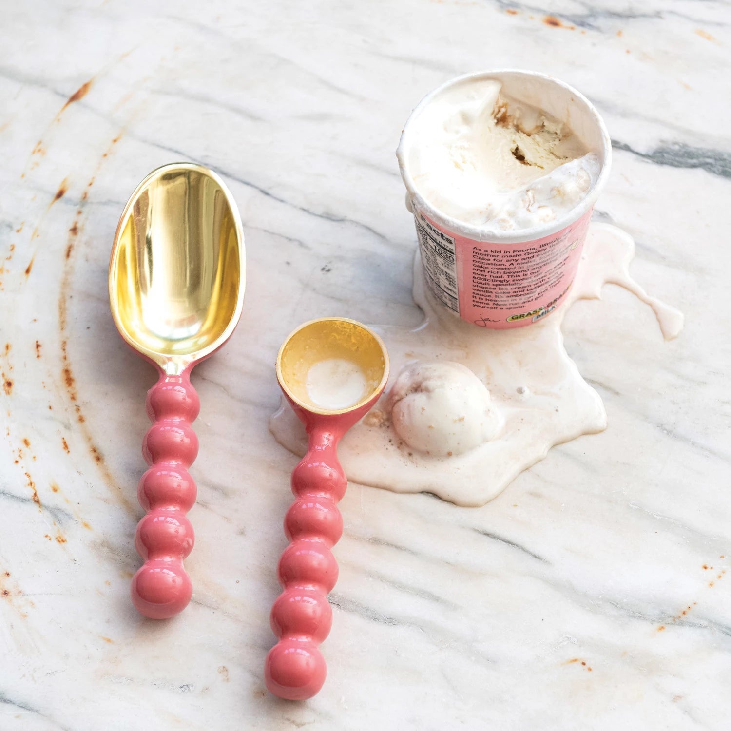 Enameled Aluminum Ice Cream Scoop - Thumbnail 3