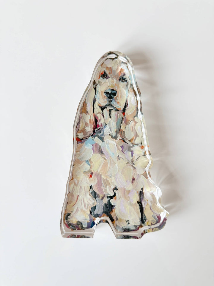 English Cocker Light Dog Acrylic WHOLESALE - Something Splendid Co.