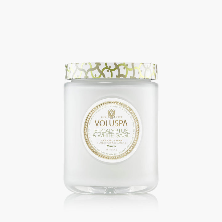 Eucalyptus & White Sage Large Jar Candle - Something Splendid Co.