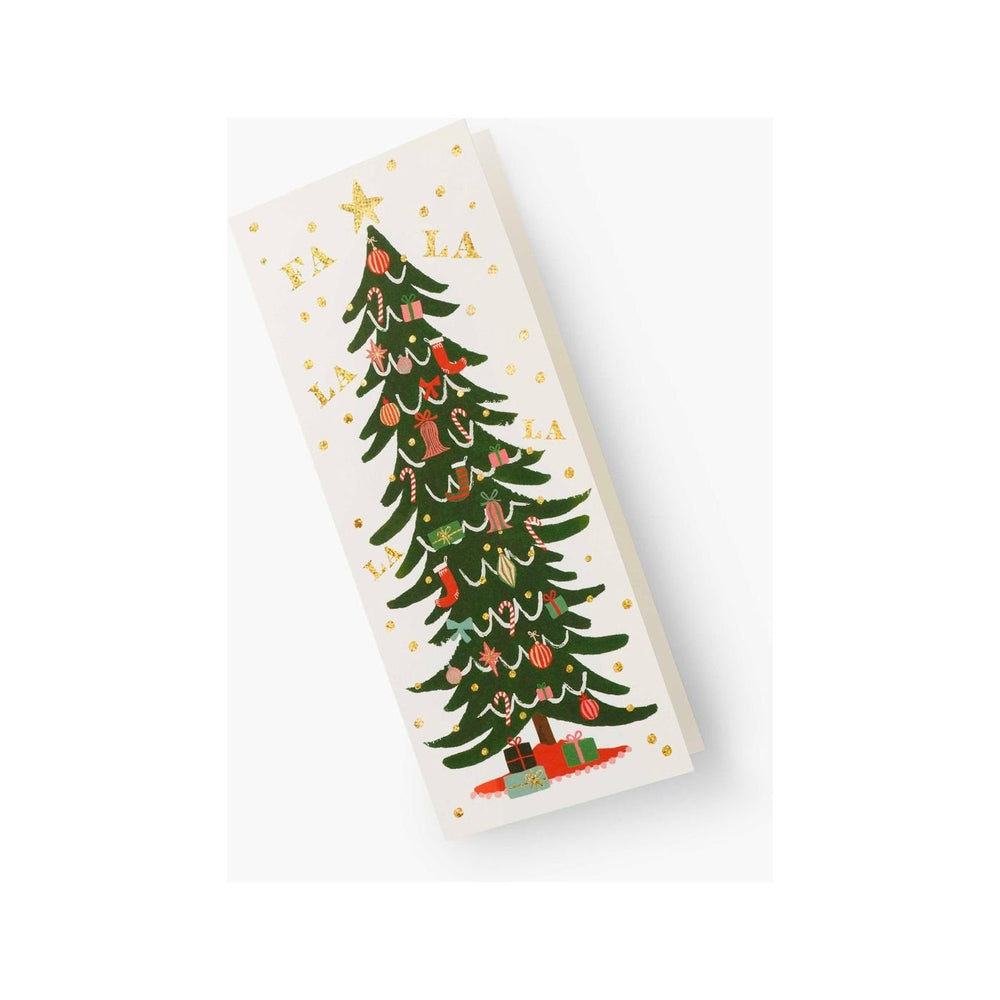Fa La La Christmas Tree Greeting Card - Something Splendid Co.
