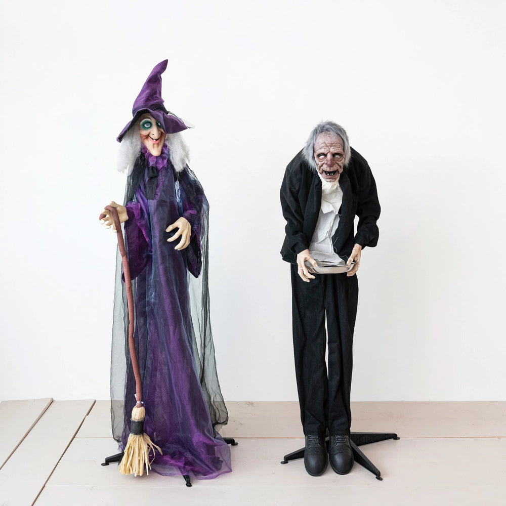 Fabric & Plastic Standing Animated Witch - Something Splendid Co.