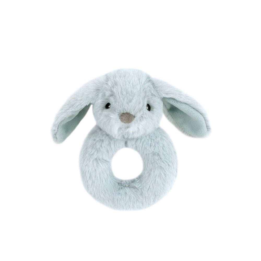 Faith Bunny Fur Rattle - 2 Colors - Something Splendid Co.