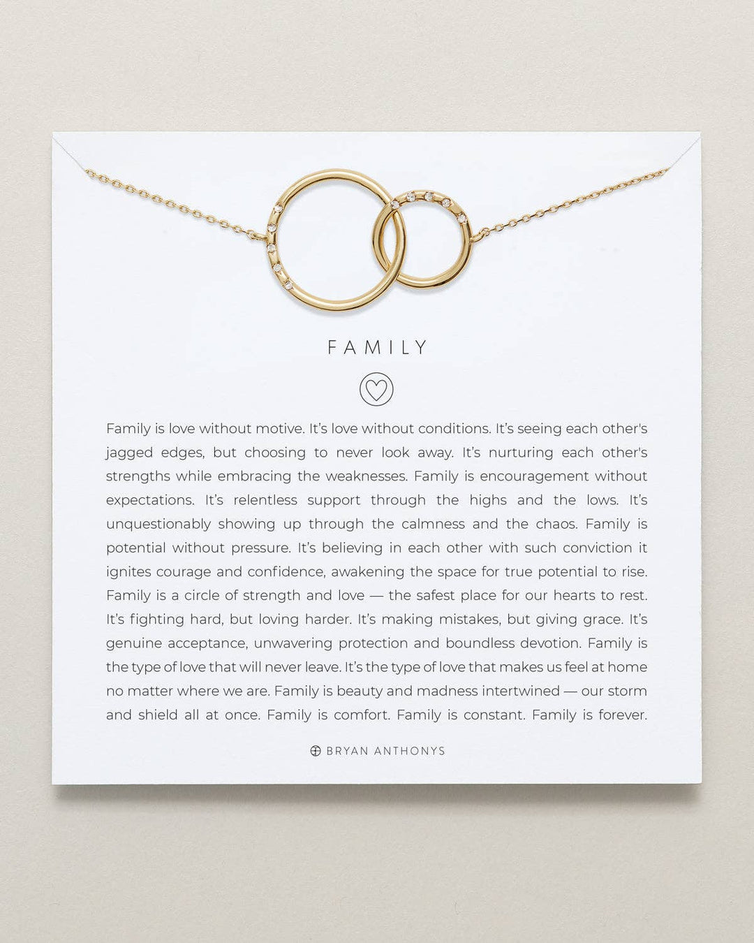 Family Interlocking Circles Necklace - Something Splendid Co.