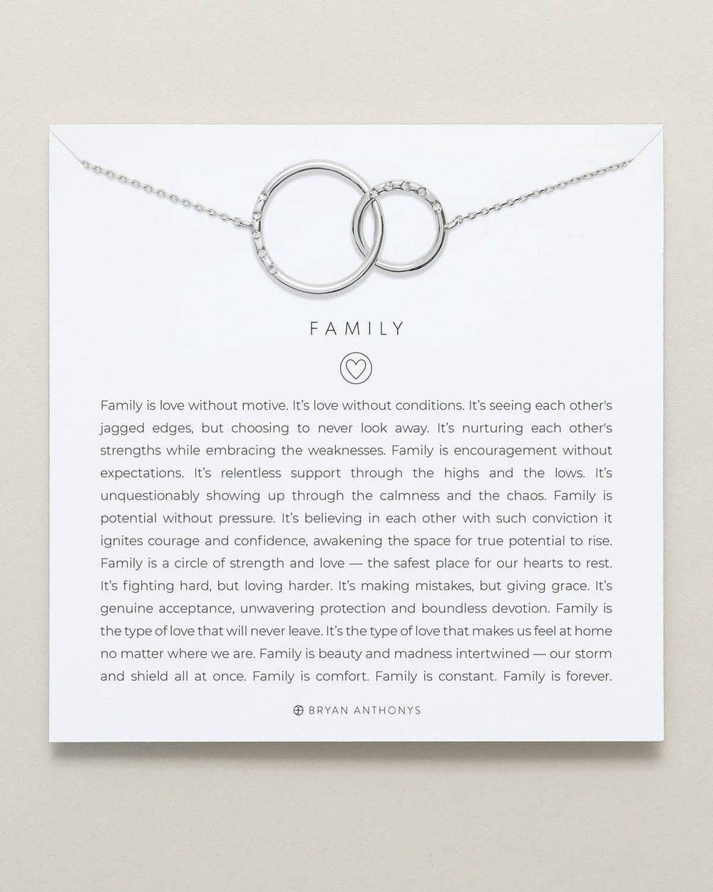 Family Interlocking Circles Necklace - Something Splendid Co.