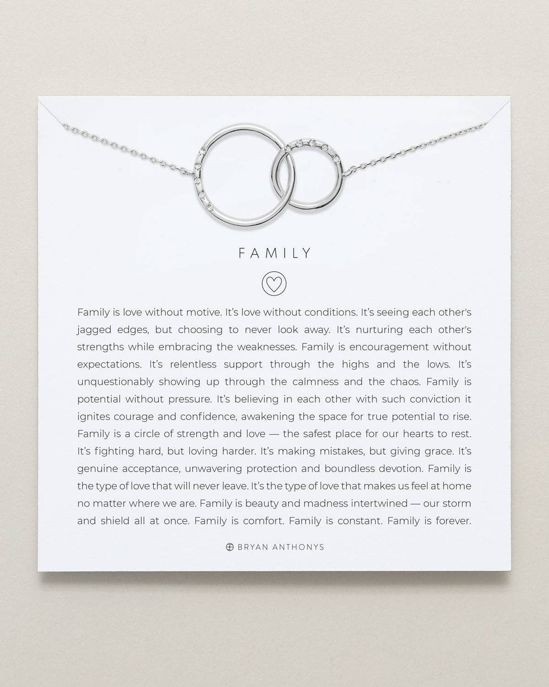 Family Interlocking Circles Necklace - Something Splendid Co.