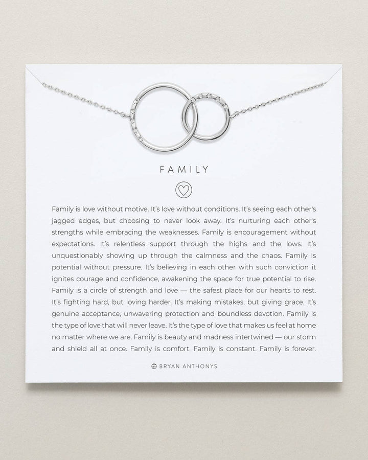 Family Interlocking Circles Necklace - Something Splendid Co.