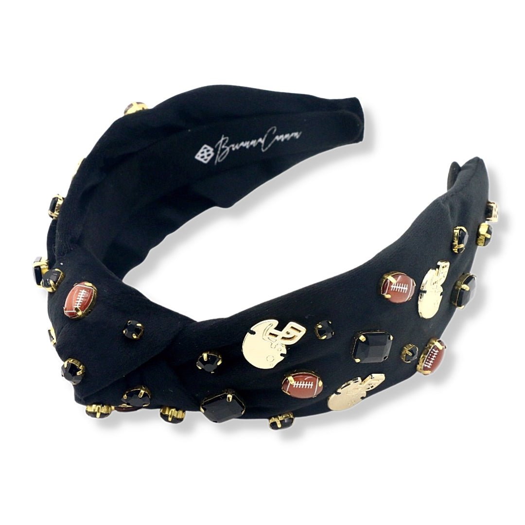 Fan Gear Football Headband - Black - Something Splendid Co.