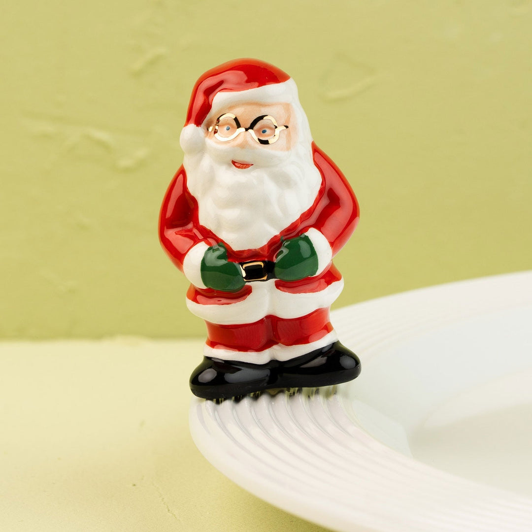 Father Christmas Mini by Nora Fleming — hand-painted ceramic classic Father Christmas