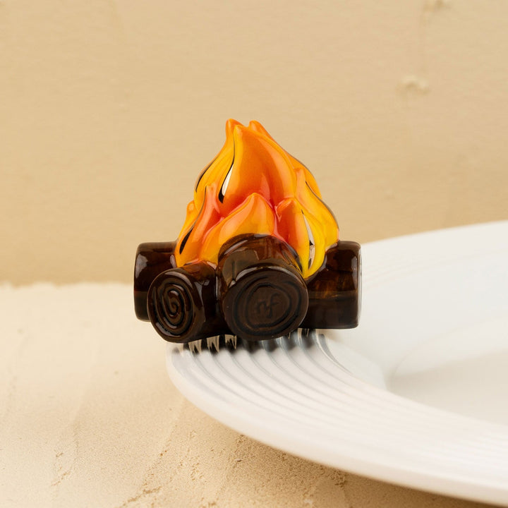 Fired Up Mini by Nora Fleming — hand-painted ceramic crackling campfire