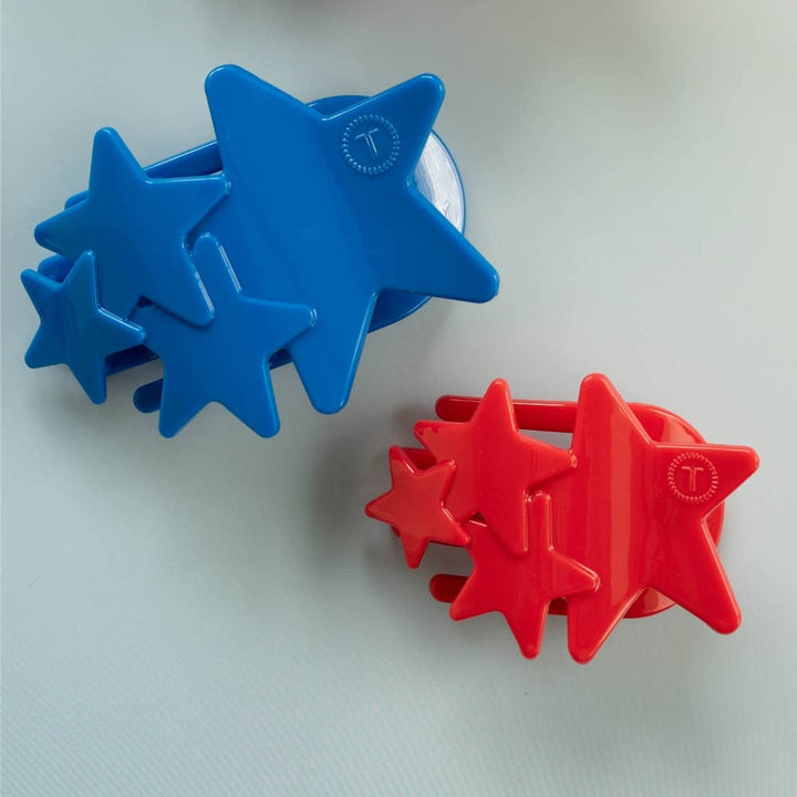 Flat Hair Clip | Medium | Red Shooting Star - Something Splendid Co.