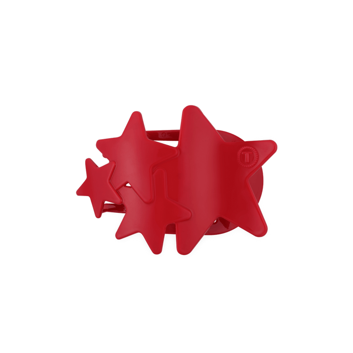 Flat Hair Clip | Medium | Red Shooting Star - Something Splendid Co.
