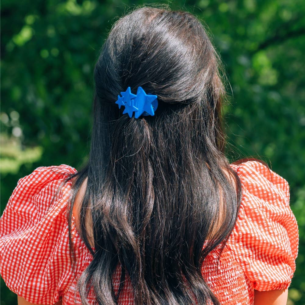 Flat Hair Clip | Tiny | Blue Shooting Star - Something Splendid Co.