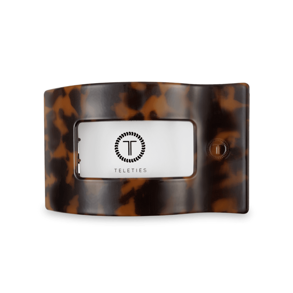 Flat Rectangle Hair Clip | Medium | Tortoise - Something Splendid Co.