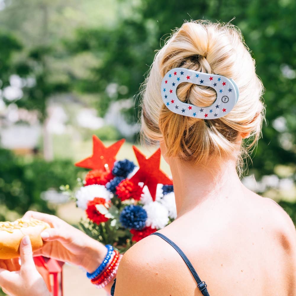 Flat Round Hair Clip | Large | United We Sparkle - Something Splendid Co.