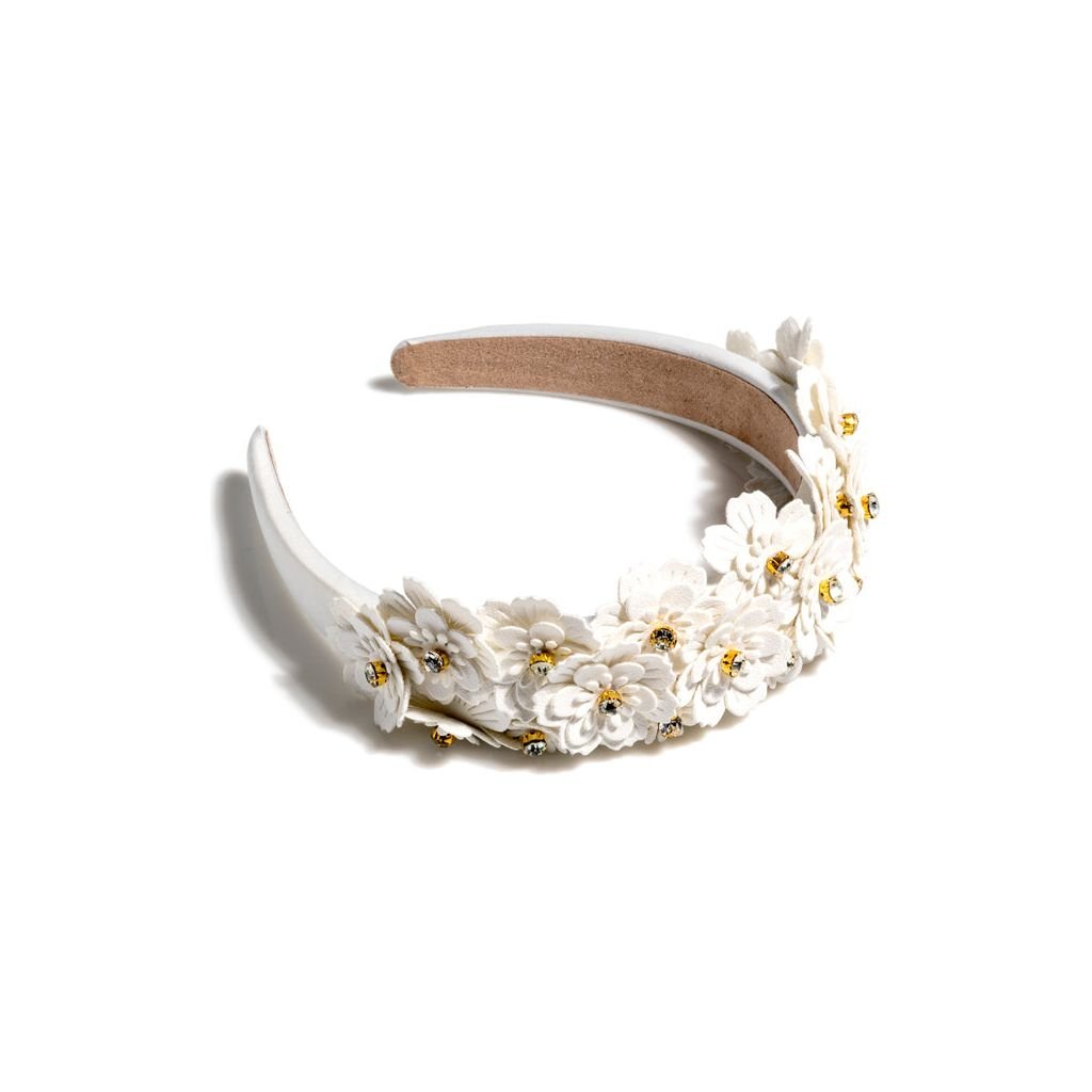 Flower Embellished Headband | Ivory - Something Splendid Co.
