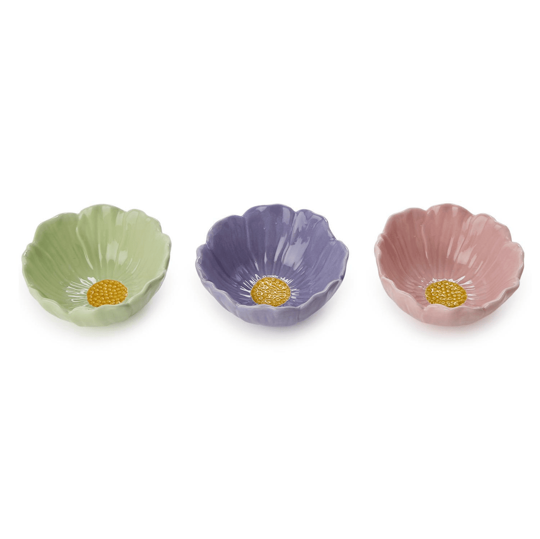 Flower Tidbit Bowls - 3 Colors - Something Splendid Co.