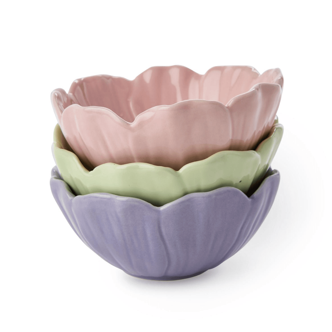 Flower Tidbit Bowls - 3 Colors - Something Splendid Co.