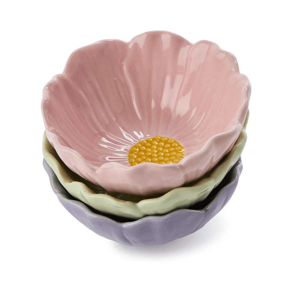 Flower Tidbit Bowls - 3 Colors - Something Splendid Co.