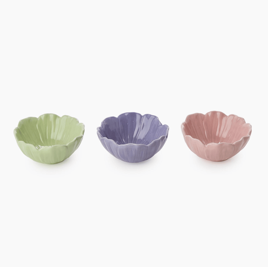 Flower Tidbit Bowls - 3 Colors - Something Splendid Co.