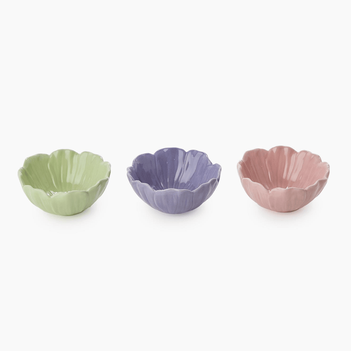 Flower Tidbit Bowls - 3 Colors - Something Splendid Co.