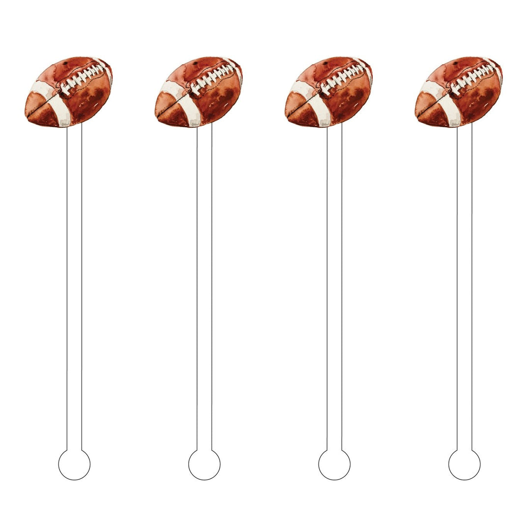 FOOTBALL ACRYLIC STIR STICKS - Something Splendid Co.