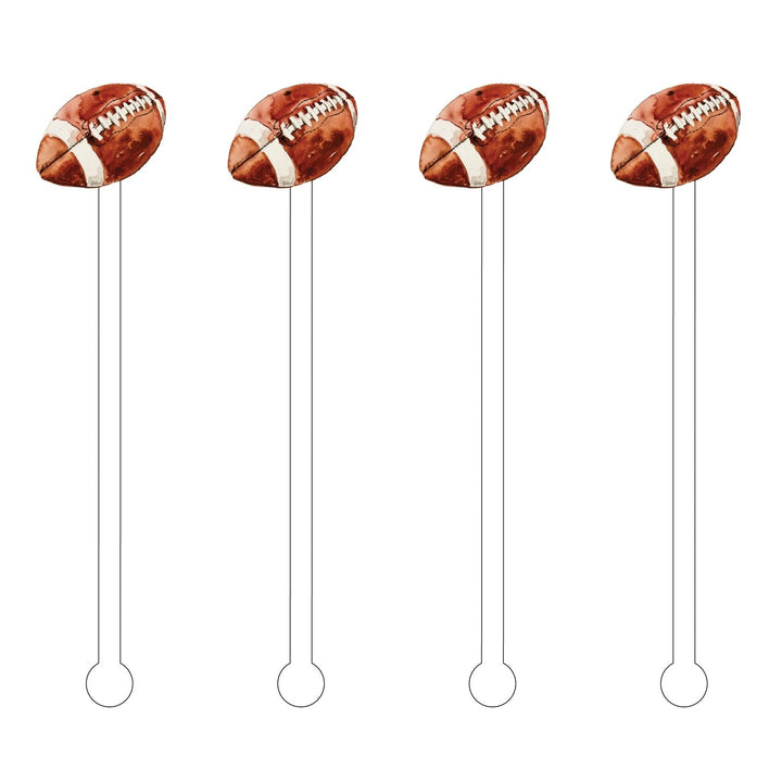 FOOTBALL ACRYLIC STIR STICKS - Something Splendid Co.