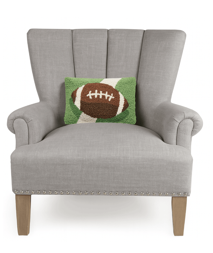Football On A Field Hook Pillow - Something Splendid Co.