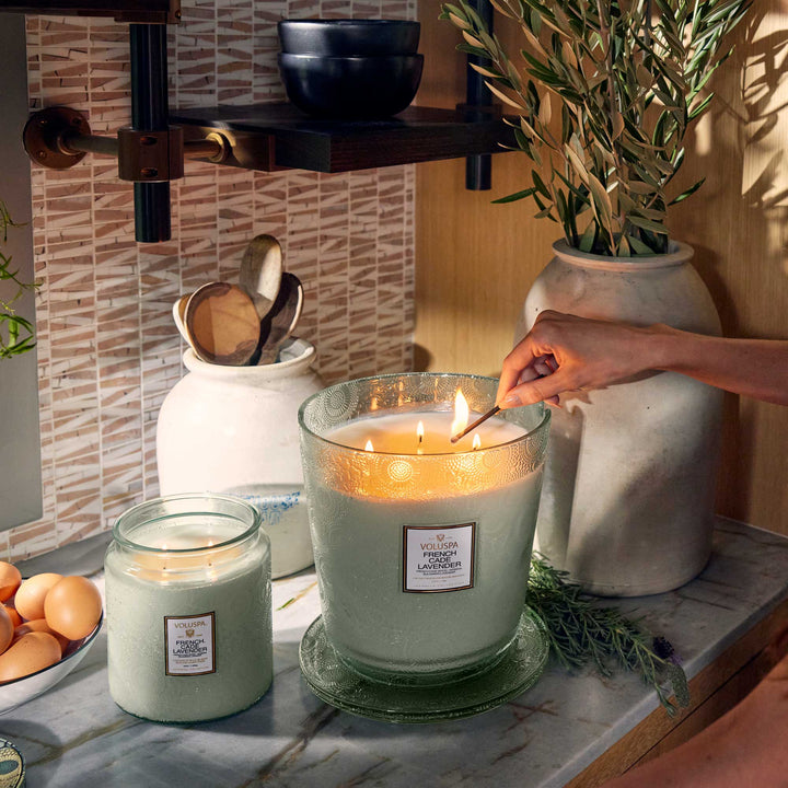 French Cade Lavender 5 Wick Hearth Candle - Something Splendid Co.